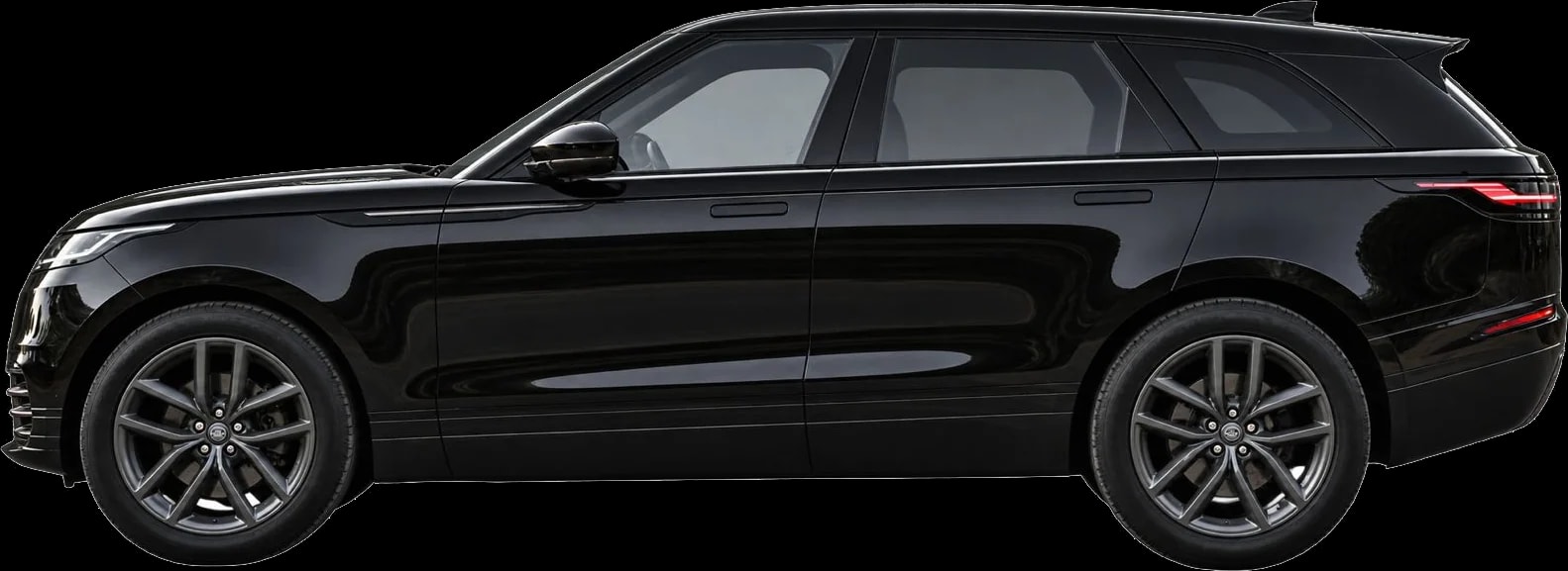 Range Rover Velar in black, side profile